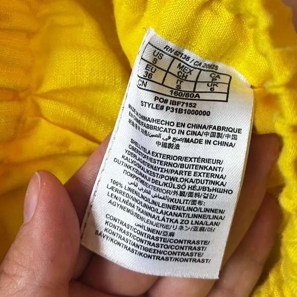 YELLOW SUMMER LINEN TROUSERS - Picture 8 of 10